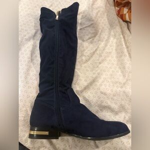 Marc Fisher Navy Blue Knee-High Boots